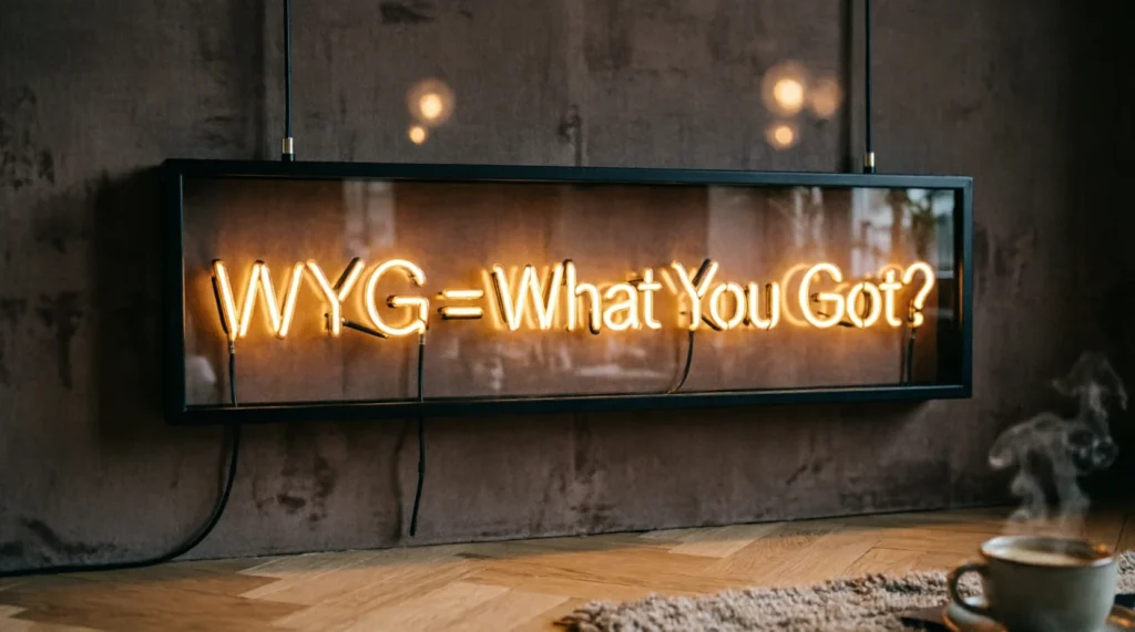 What Does WYG Mean in Text?