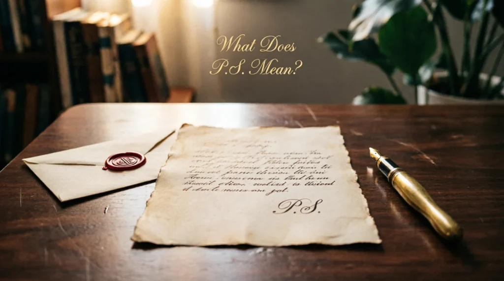 What Does PS Mean on a Letter?