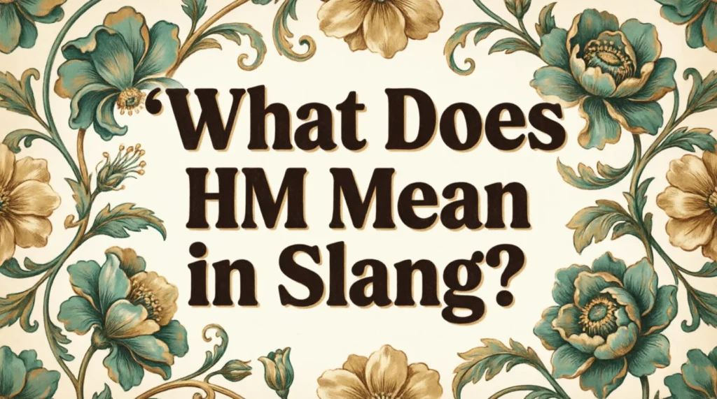 What Does HM Mean in Slang?