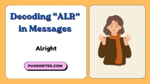 Decoding “ALR” in Messages