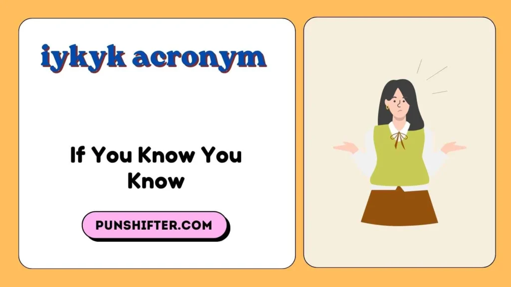 iykyk acronym