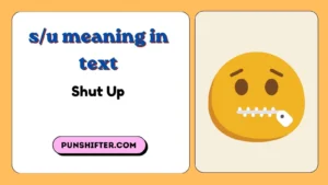 s/u meaning in text