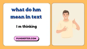 what do hm mean in text