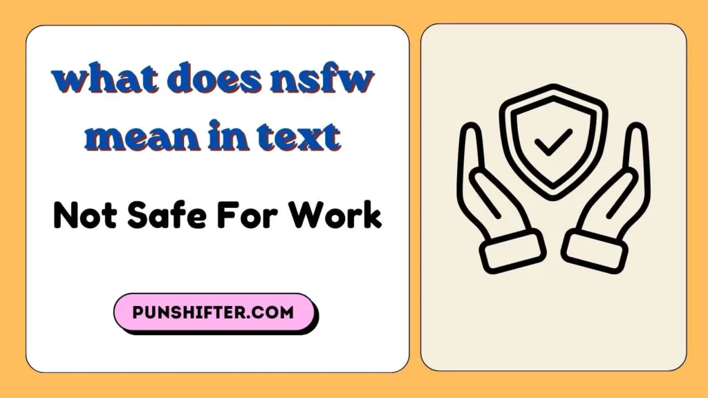 what does nsfw mean in text