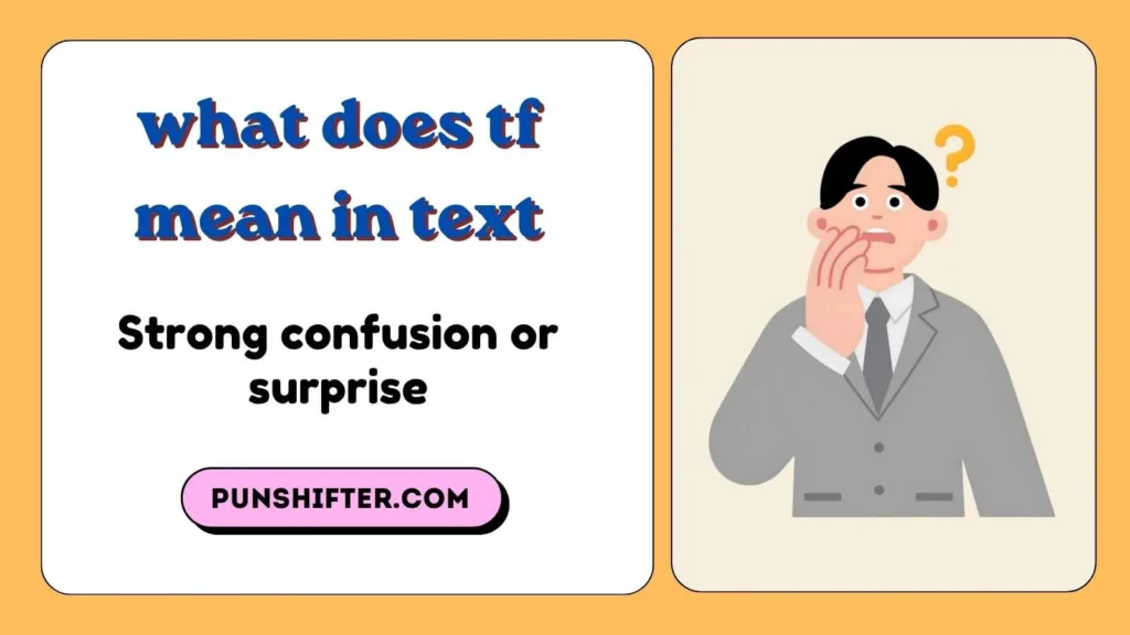 what does tf mean in text