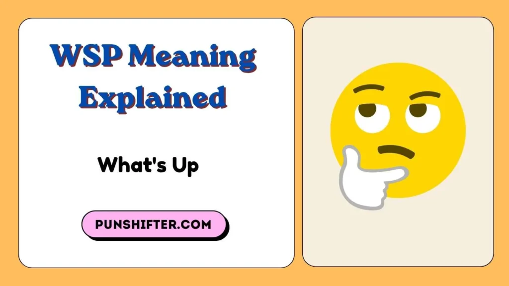 WSP Meaning Explained