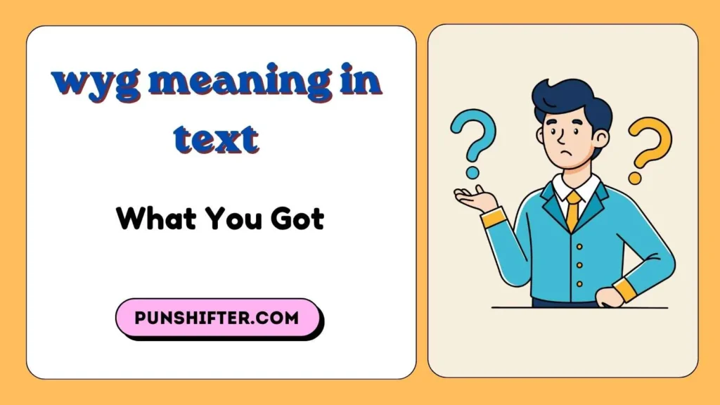 wyg meaning in text